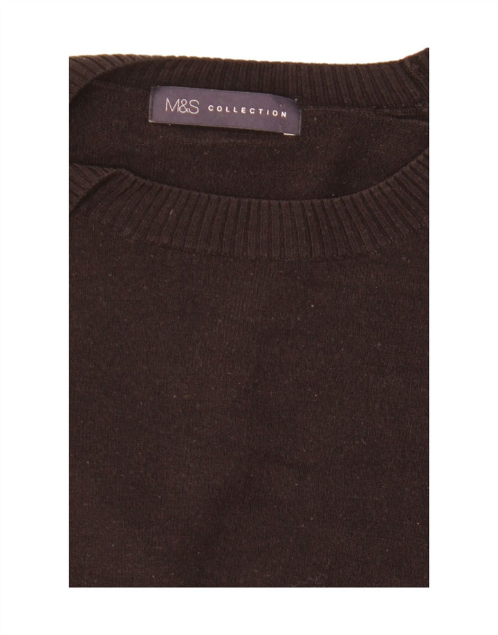 Marks & Spencer - Jersey para mujer con cuello barco, talla 40, talla M, color negro