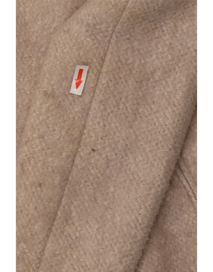 Zara Mujer Jersey Abrigo UK 10 Pequeño Algodón Gris