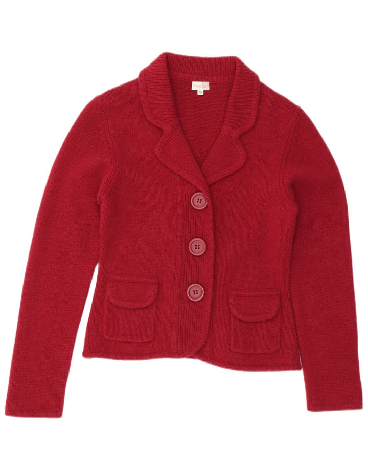 PHASE EIGHT Suéter tipo cárdigan para mujer UK 10 Small Red Wool