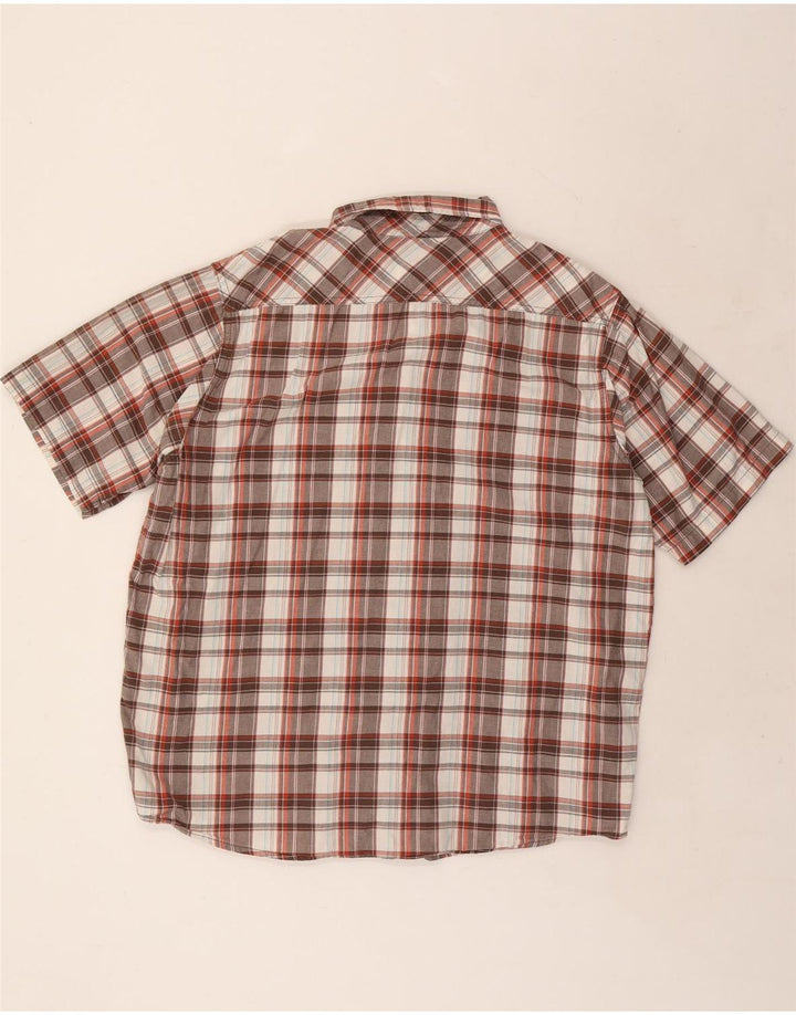 LEE Camisa Peto Manga Corta Hombre XL Algodón Cuadros Multicolor