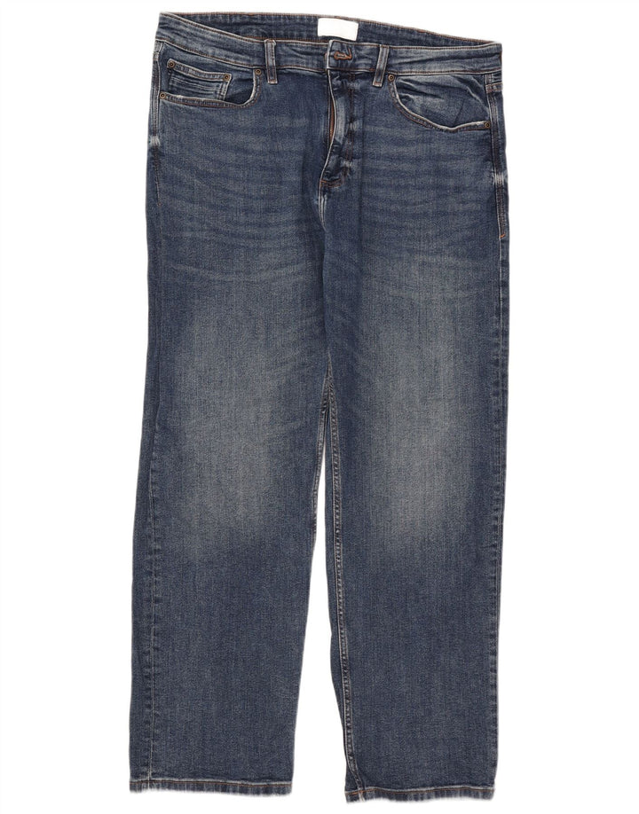 Marks & Spencer Vaqueros rectos para hombre W38 L31 Algodón azul