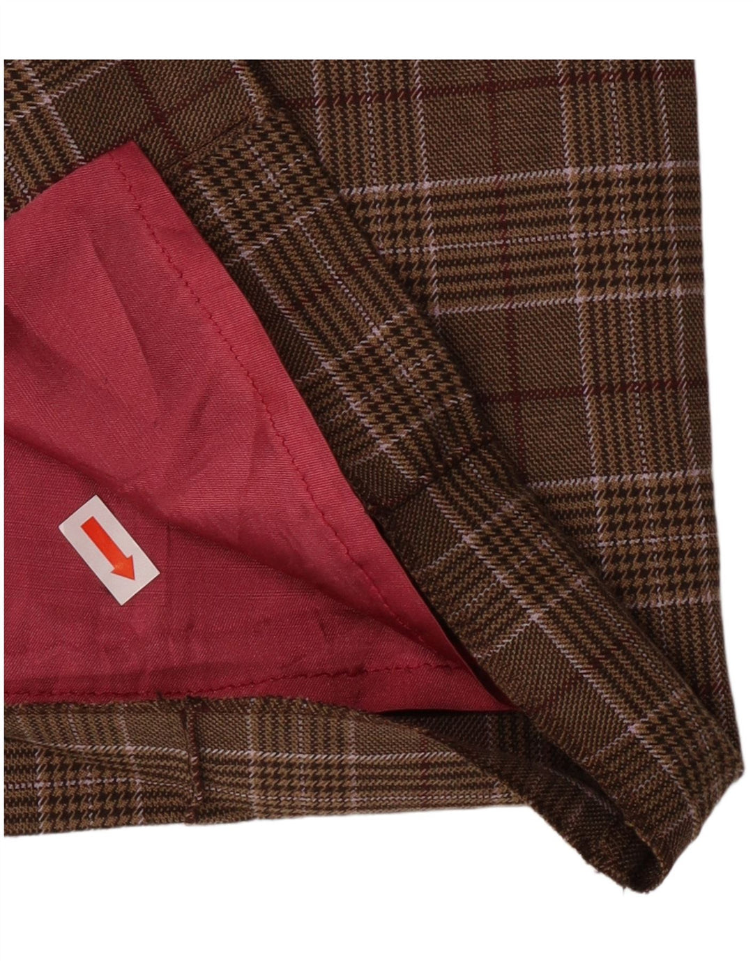 Max & Co. Falda lápiz para mujer IT 38 Small Brown Plaid Classic