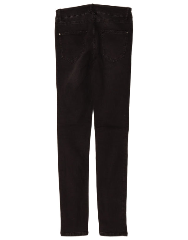 Massimo Dutti Vaqueros Pitillo Mujer EU 34 2XS W24 L29 Negro Algodón