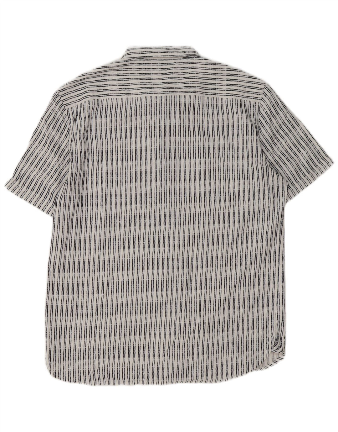 Camisa de manga corta para hombre French Connection de viscosa a rayas blancas grandes