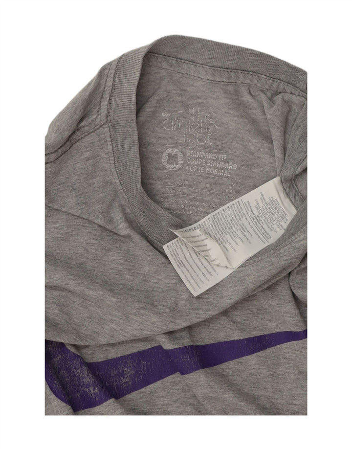 Nike Camiseta gráfica de ajuste estándar para hombre UK 38/40 Algodón gris medio