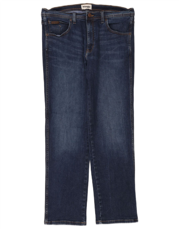 Vaqueros Wrangler Hombre Rectos W36 L32 Algodón Azul