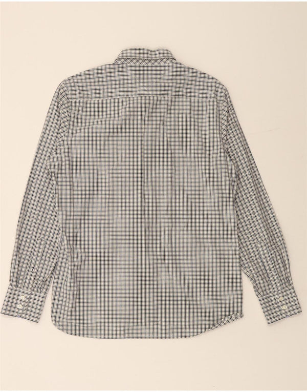 TOMMY HILFIGER Camisa de hombre de algodón a cuadros gris medio