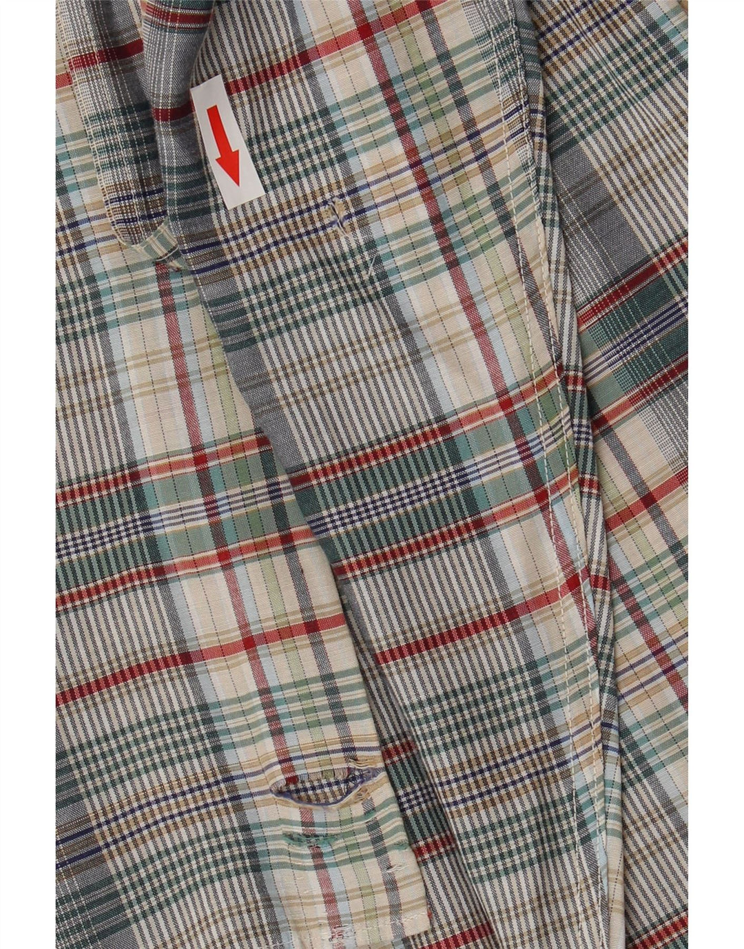 Camisa de franela para hombre Henry Cottons Talla 41 16 Cuadros multicolores grandes