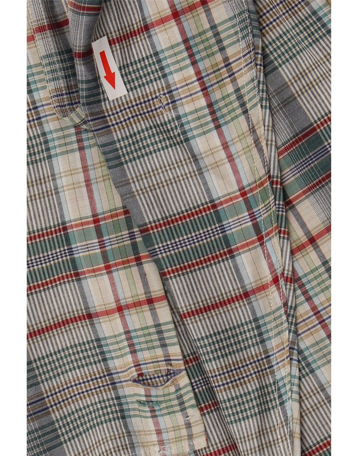 Camisa de franela para hombre Henry Cottons Talla 41 16 Cuadros multicolores grandes