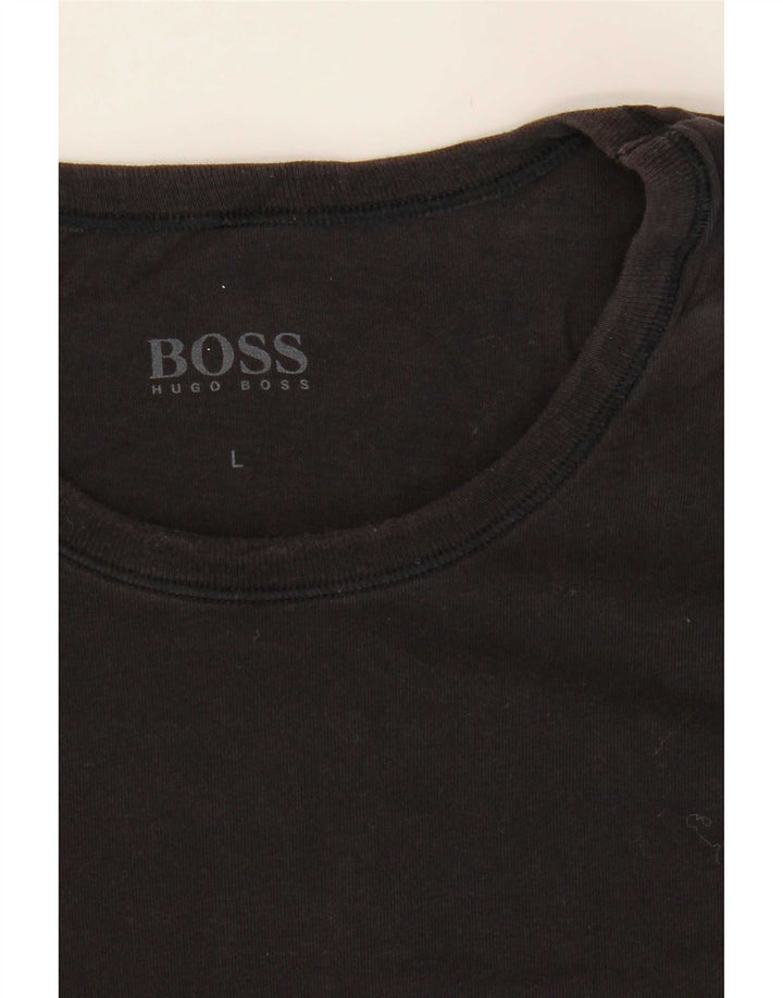 Hugo Boss - Camiseta para hombre, talla grande, color negro
