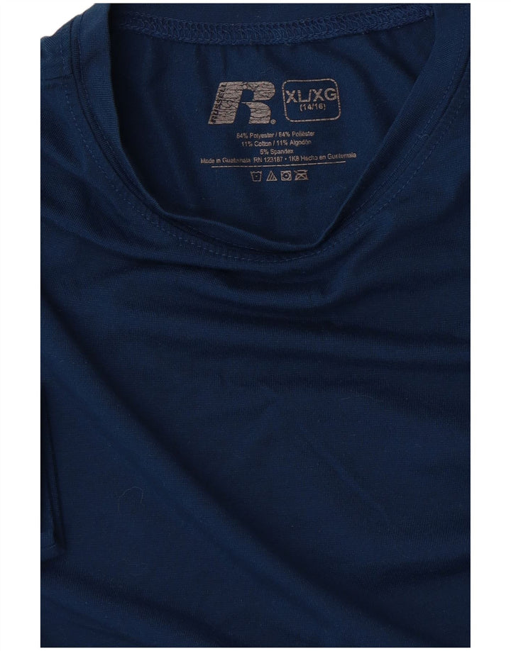 Russell Athletic Camiseta Niño Top 14-15 Años XL Azul Poliéster