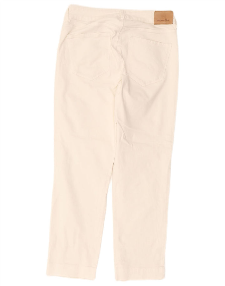 Massimo Dutti Vaqueros Cortos Mujer EU 38 Small W28 L25 Blanco