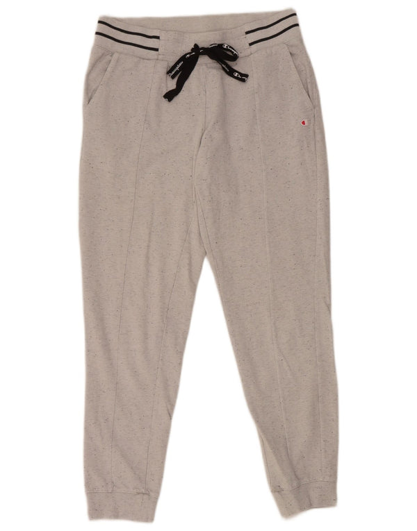 Champion Pantalones de chándal para mujer Joggers UK 12 Algodón moteado gris medio