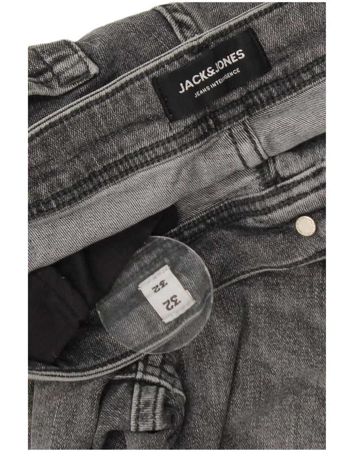 Jack & Jones Hombre GLENN Slim Jeans W32 L32 Algodón Gris