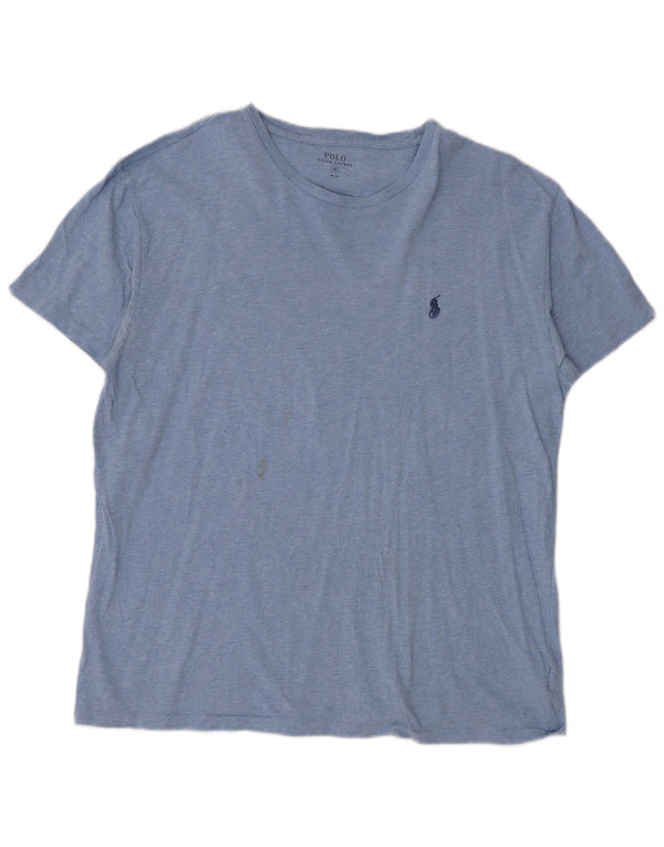 Polo Ralph Lauren - Camiseta para hombre de algodón moteado azul medio