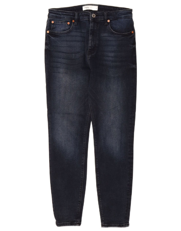 ZARA Vaqueros Skinny Mujer EU 40 Medium W30 L27 Azul Marino Algodón