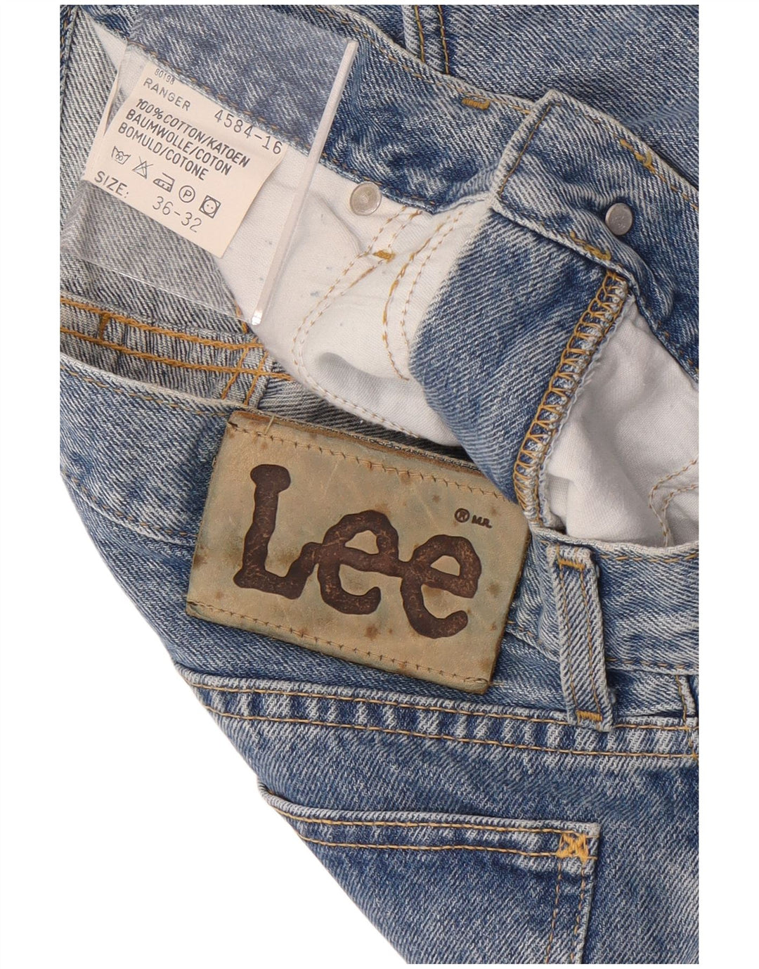 Vaqueros rectos Lee Ranger para hombre W36 L32 Algodón azul