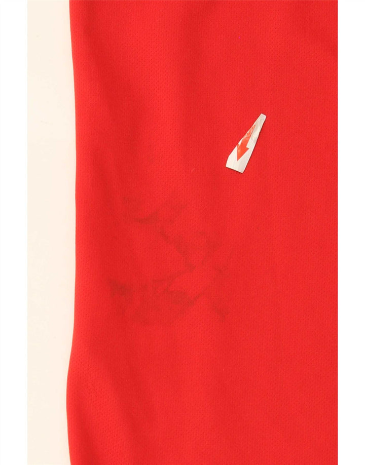 Adidas Hombre Climalite Camiseta Top XL Rojo Poliéster