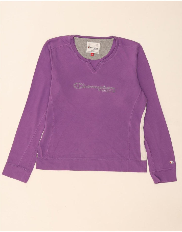 Champion Heritage Classics - Sudadera para mujer, talla 40, color morado mediano