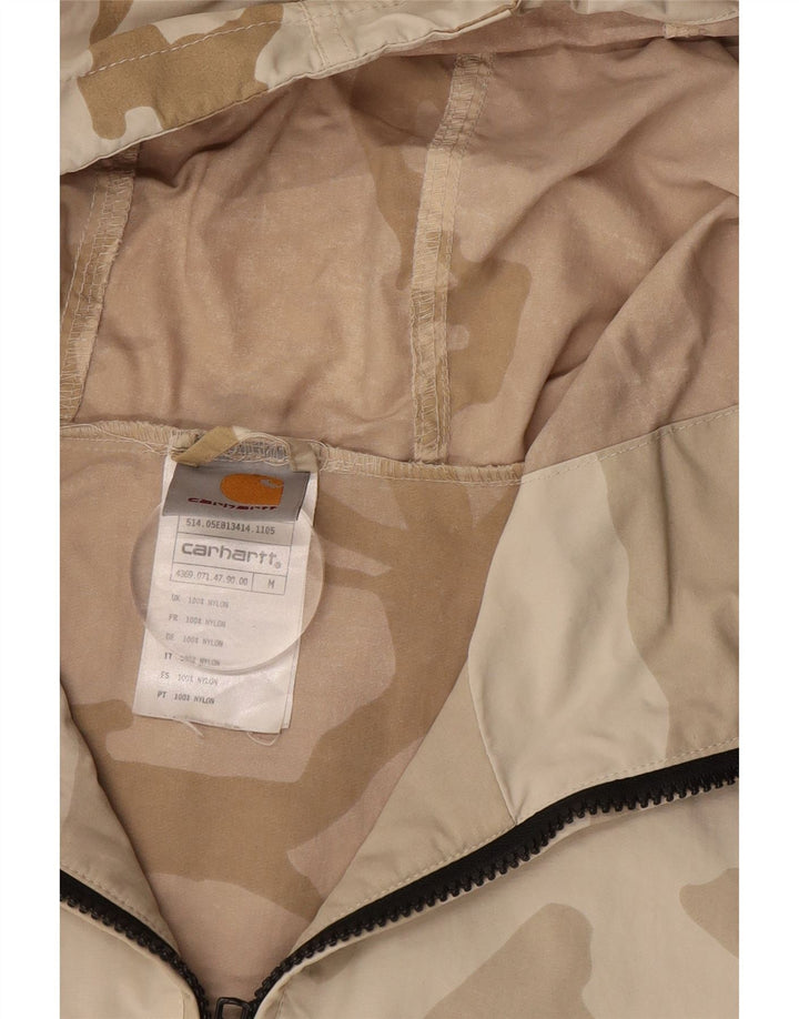 CARHARTT Chaqueta Anorak con capucha para hombre UK 38 Medium Beige Camuflaje Nylon