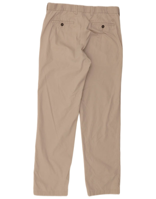 Marks & Spencer Pantalón chino recto para hombre W34 L33 Algodón beige