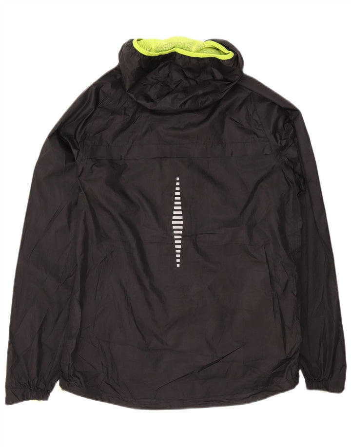 Chaqueta impermeable con capucha para hombre Mountain Warehouse UK 38 Mediano Negro Poliéster