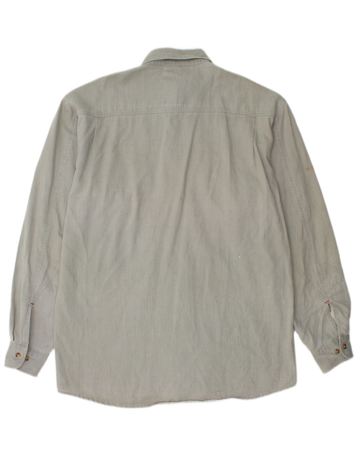 BALLOON Camisa de franela para hombre Talla 39 Gris medio