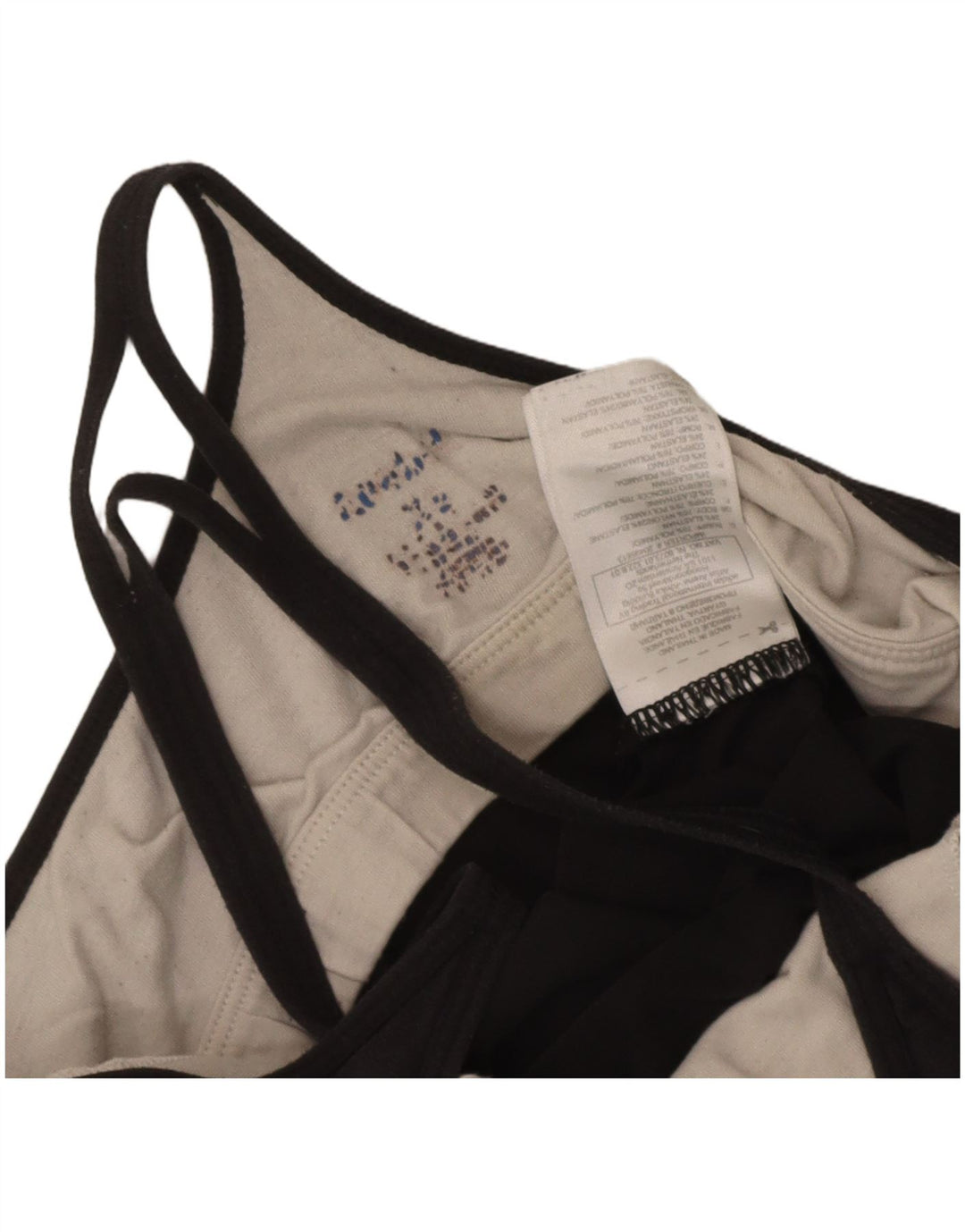 Reebok Mujer Chaleco Top UK 8 Small Negro Poliamida