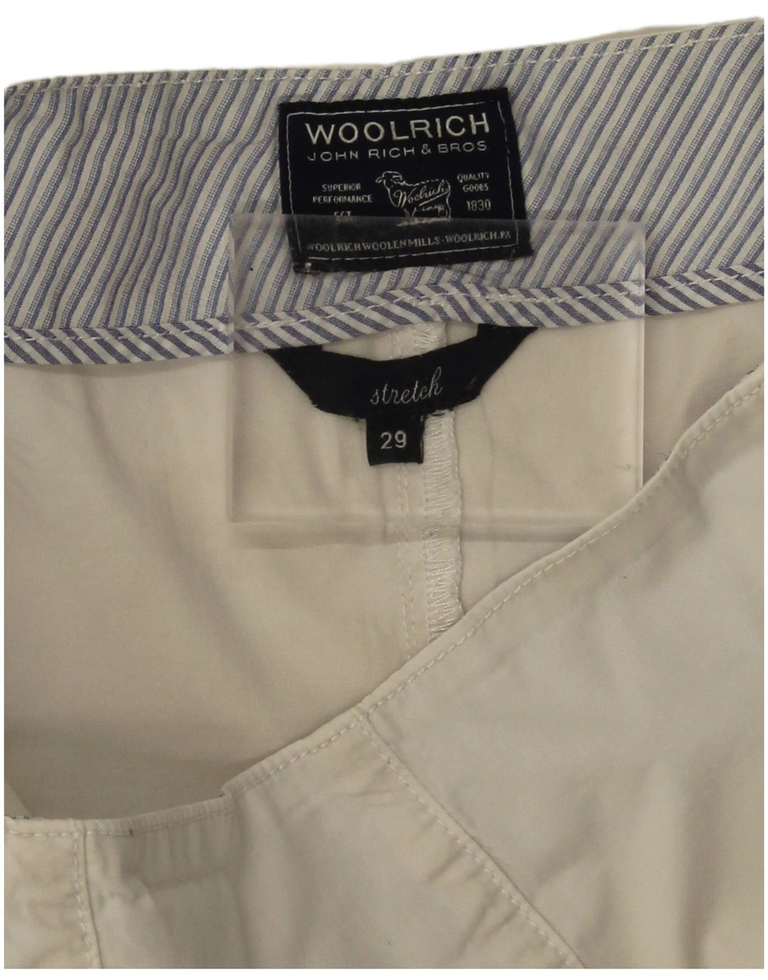 Woolrich Mujer Minifalda Stretch W29 Medio Blanco