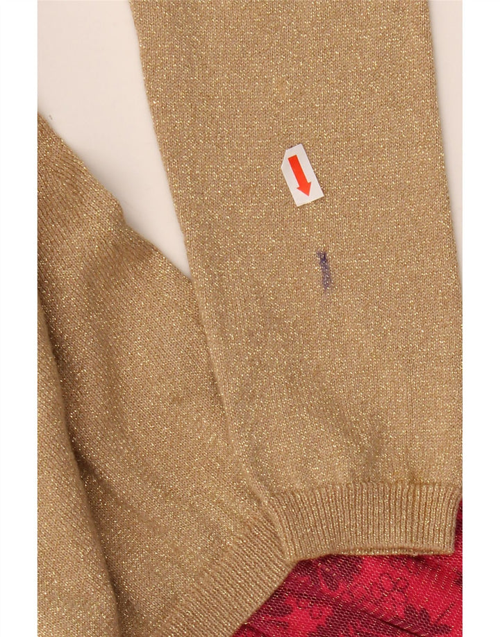 DESIGUAL Vestido estilo jersey para niña 9-10 años Algodón floral beige