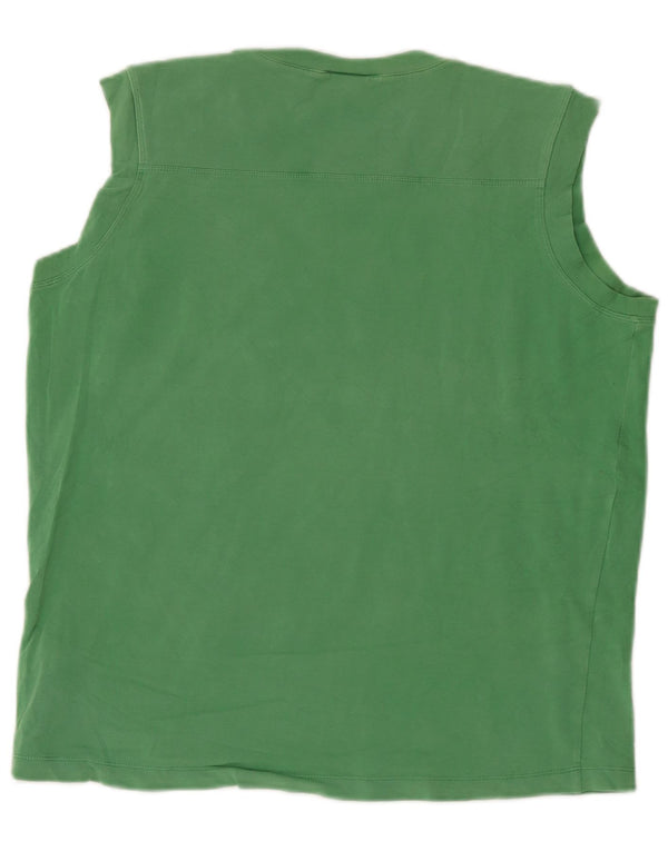 Nike Mens Graphic Vest Top UK 42/44 Grande Verde Algodón