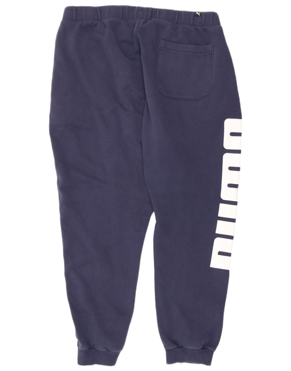 Puma Hombre Graphic Chándal Pantalones Joggers XL Azul Marino