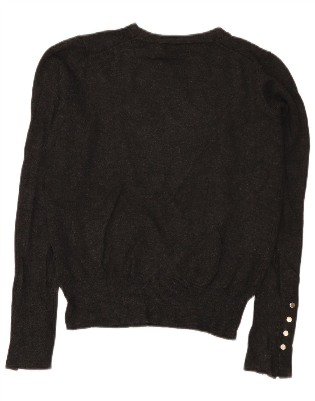 Zara Mujer Cuello Barco Jersey Jersey UK 10 Small Gris