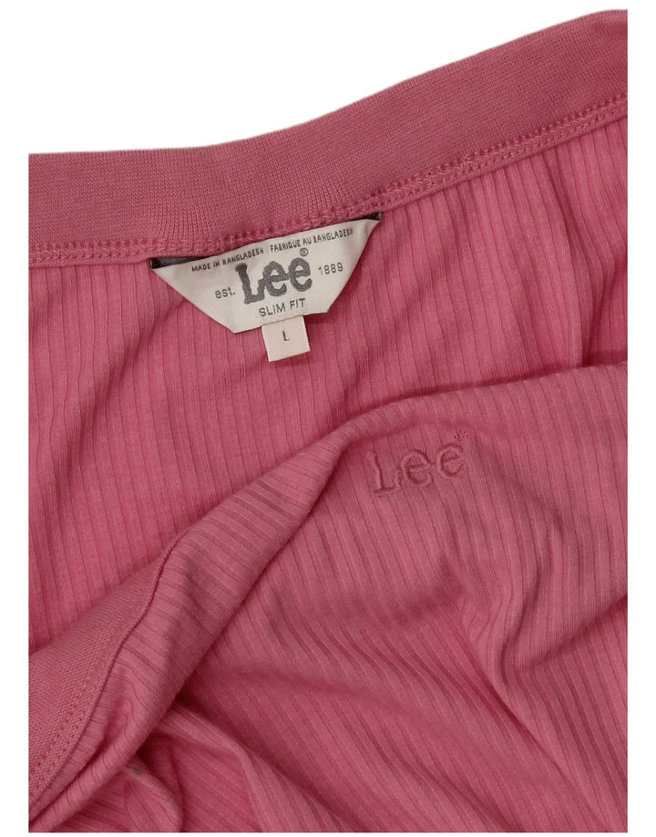 Lee Top corto con hombros descubiertos para mujer UK 44 Large Pink