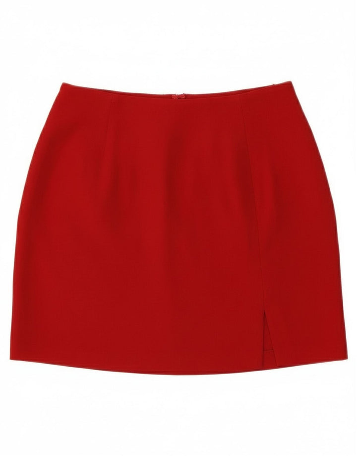 Aspesi Minifalda de cintura alta para mujer IT 42 Medium W25 Rojo