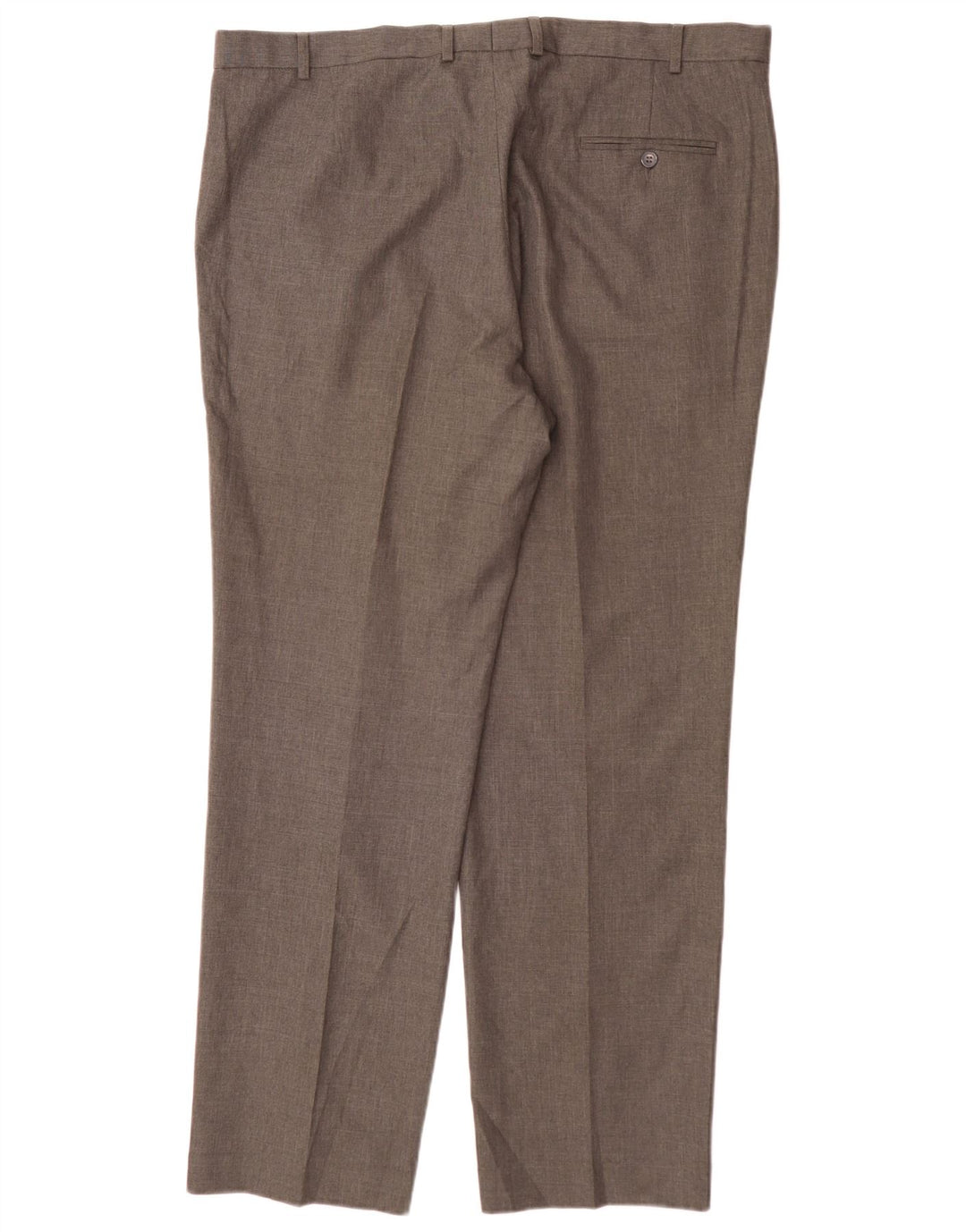 Marks & Spencer Pantalones de traje rectos de corte regular para hombre W42 L33 Gris