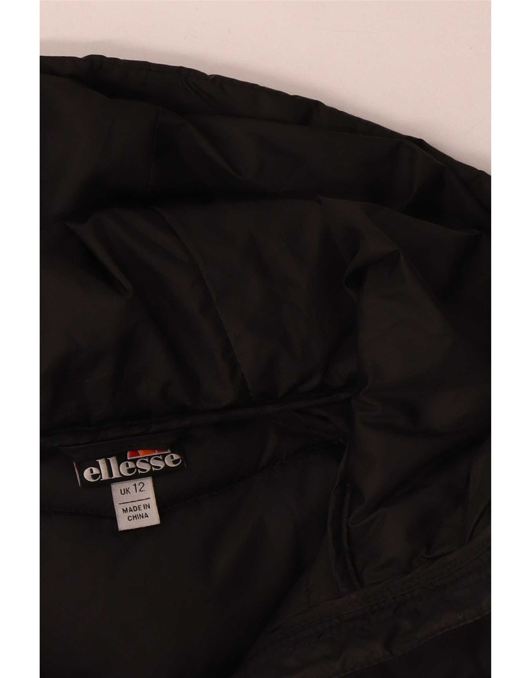 Chaleco acolchado con capucha para mujer Ellesse UK 40 Mediano Poliéster negro