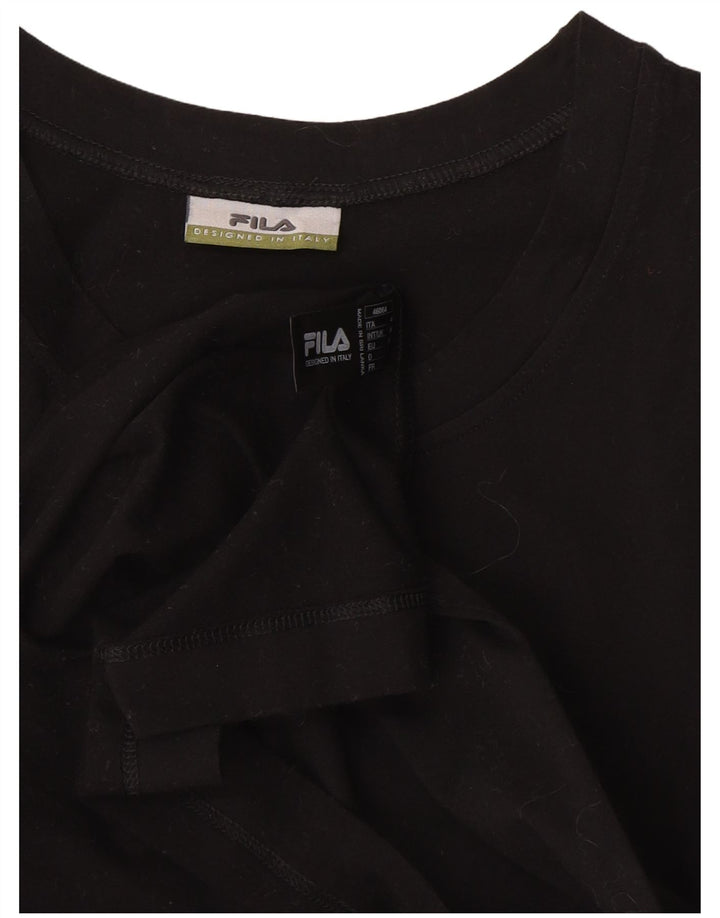 Fila Camiseta Hombre Top Medium Negro Algodón