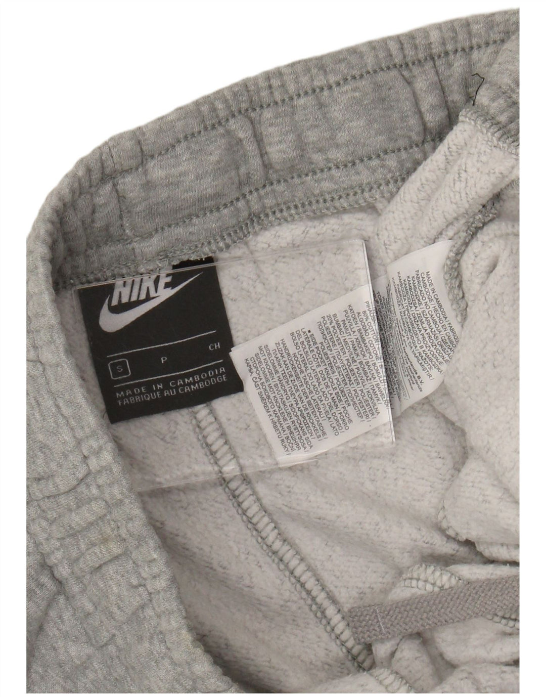 NIKE Hombre Pantalones de Chándal Joggers Small Gris Algodón