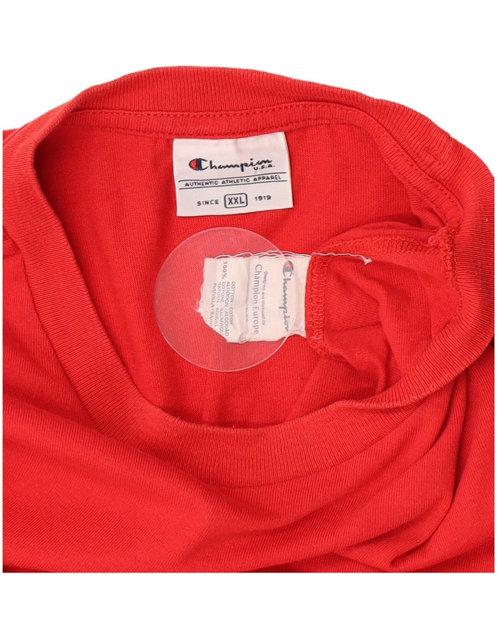 Champion Camiseta Sin Mangas Para Hombre 2XL Algodón Rojo