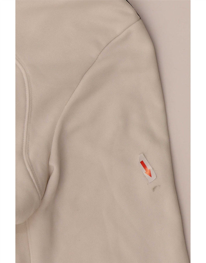 Adidas Mujer Climalite Chándal Top Chaqueta Reino Unido 12/14 Mediano Blanco