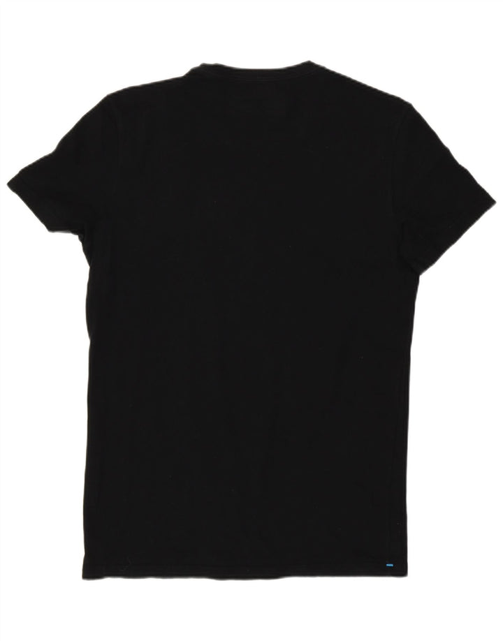 Columbia - Camiseta para hombre, talla pequeña, algodón negro