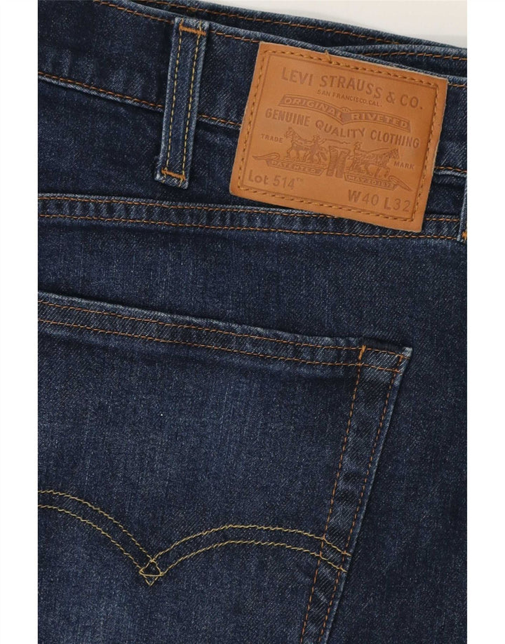 Levi's Hombre 514 Vaqueros Rectos W40 L30 Algodón Azul Marino