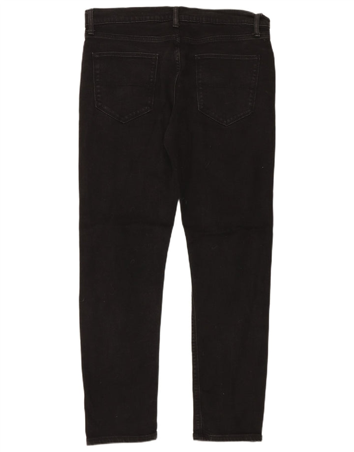 Marks & Spencer Vaqueros ajustados para hombre W34 L31 Algodón negro