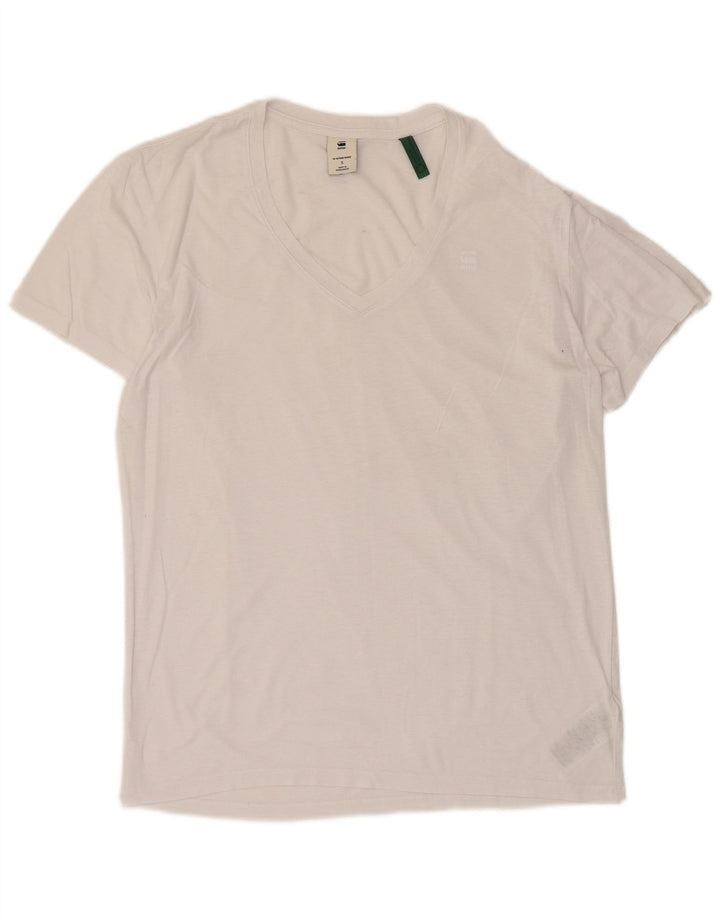 G-Star Hombre Camiseta Top Small Blanco Algodón