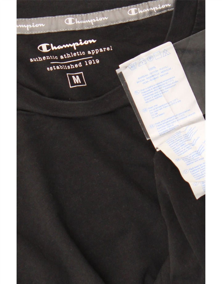 Champion Camiseta Hombre Top Medium Negro Algodón