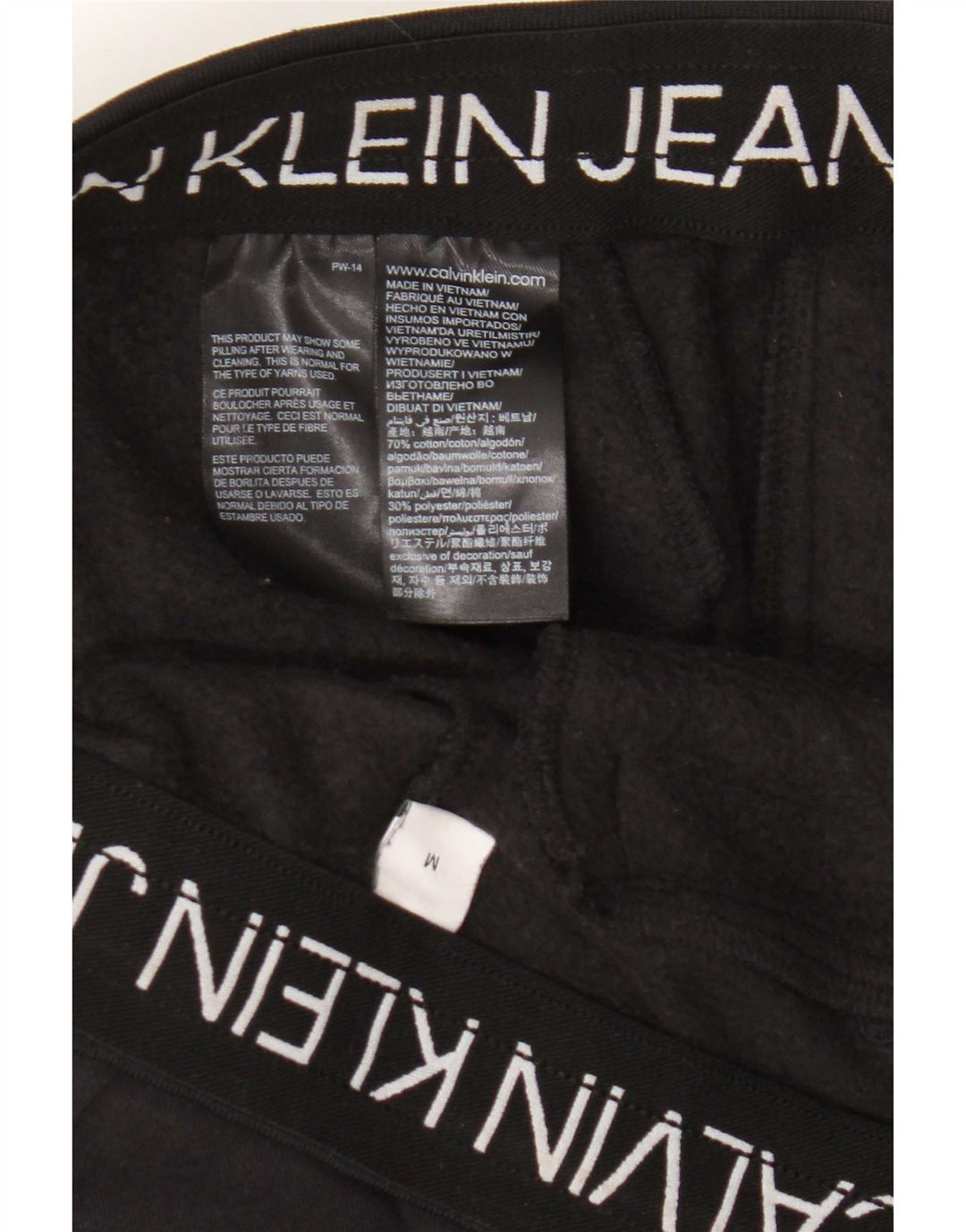 Calvin Klein Jeans Pantalones De Chándal Para Hombre Algodón Negro Mediano
