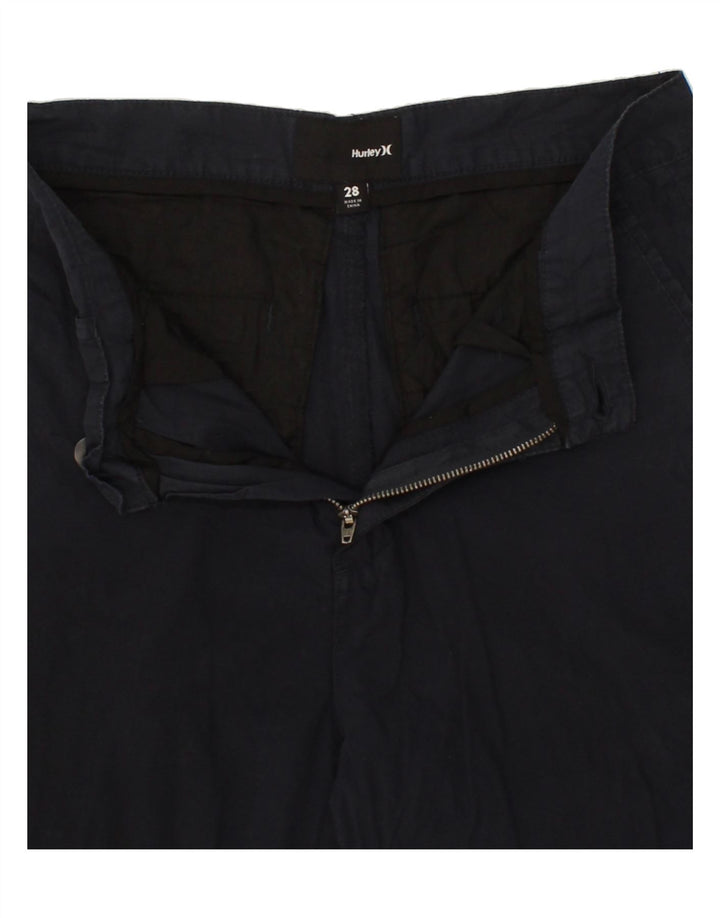HURLEY Mens Chino Shorts W28 Small Navy Blue Vintage Hurley and Second-Hand Hurley from Messina Hembry 