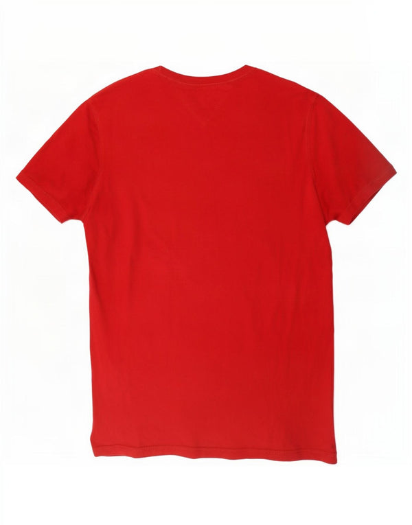 Tommy Hilfiger Camiseta gráfica para hombre Top Small Red Cotton