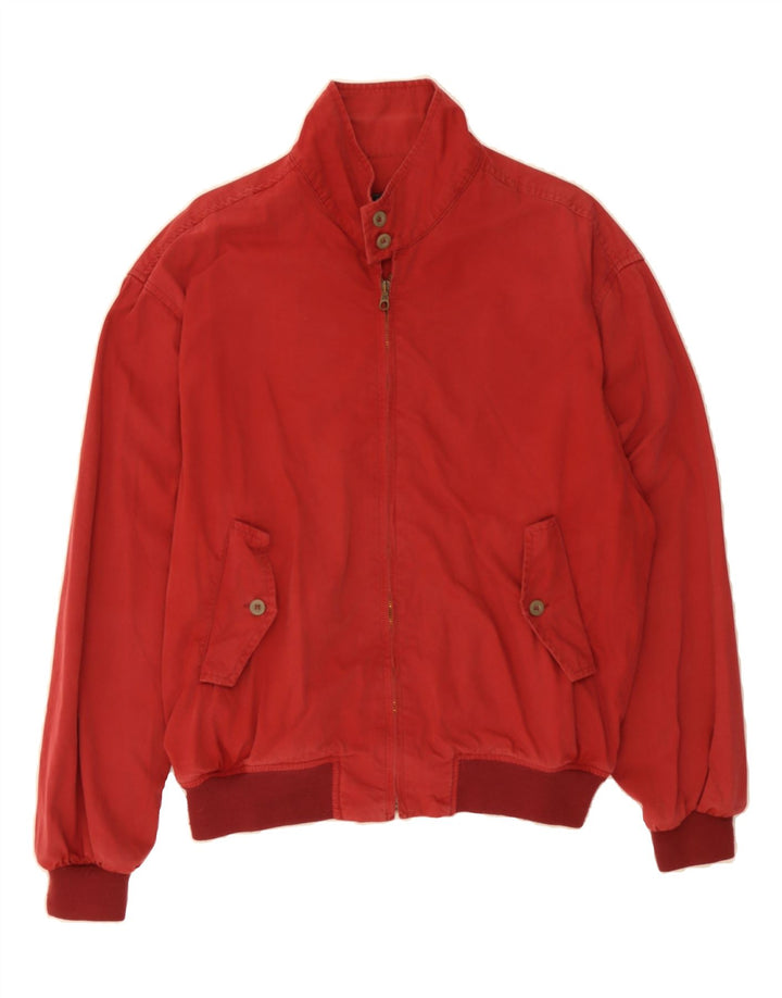 MASH Mens Bomber Jacket UK 40 Large Red Cotton Vintage Mash and Second-Hand Mash from Messina Hembry 